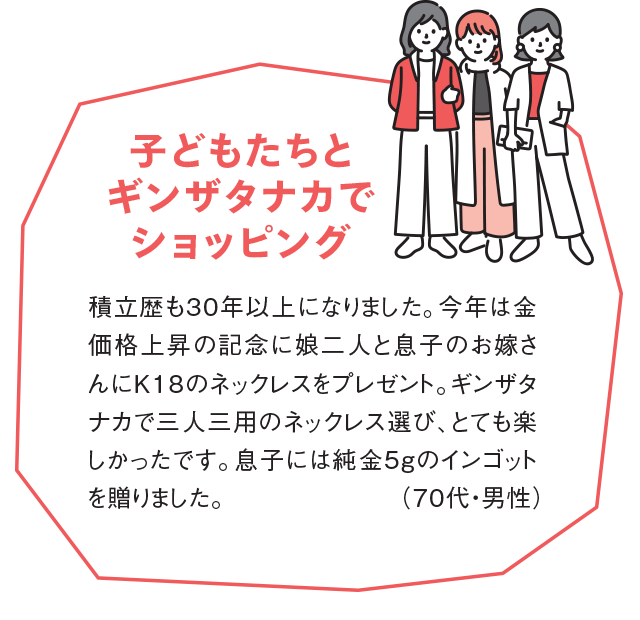 子どもたちとギンザタナカでショッピング